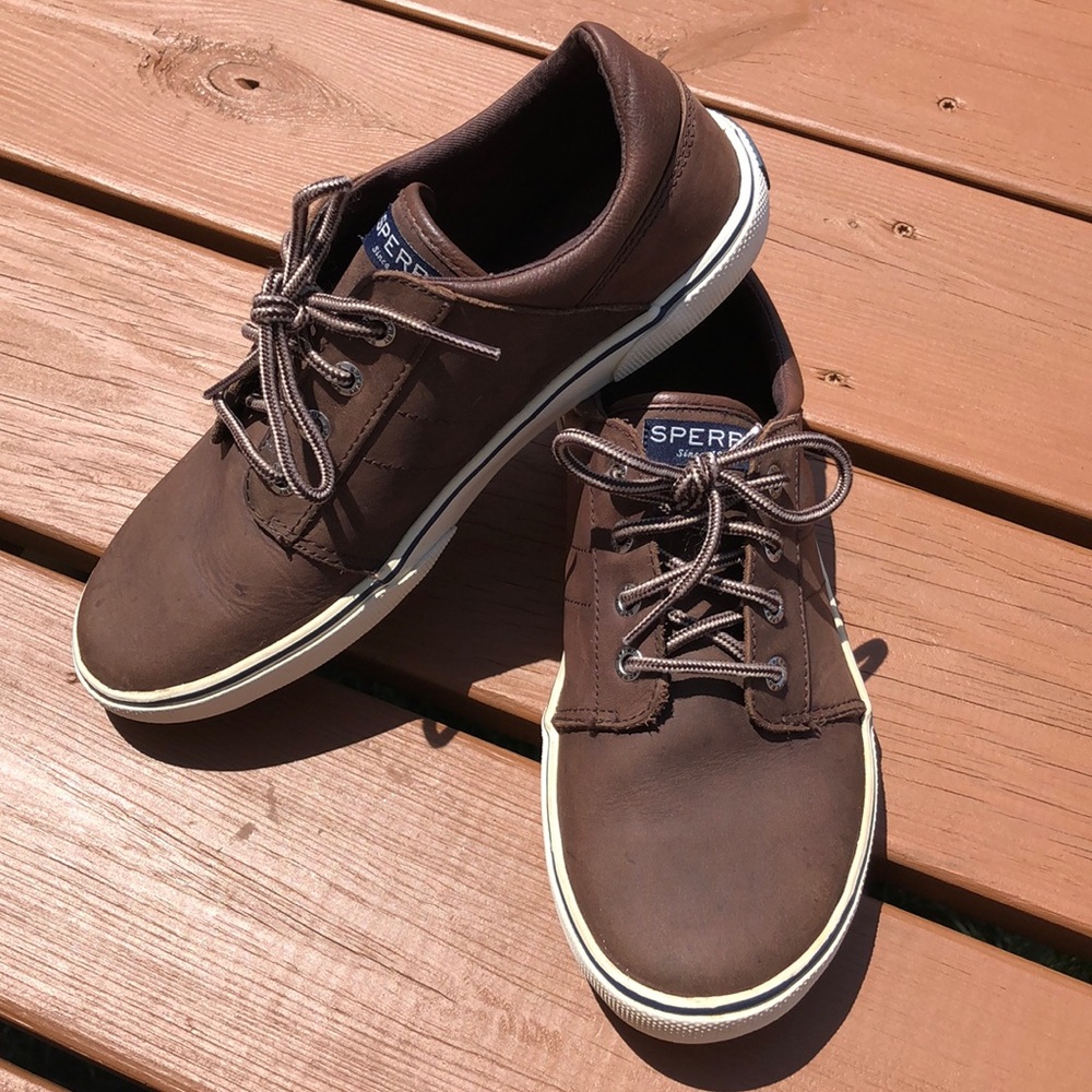SPERRY Top-Sider Leather Upper Brown Shoes